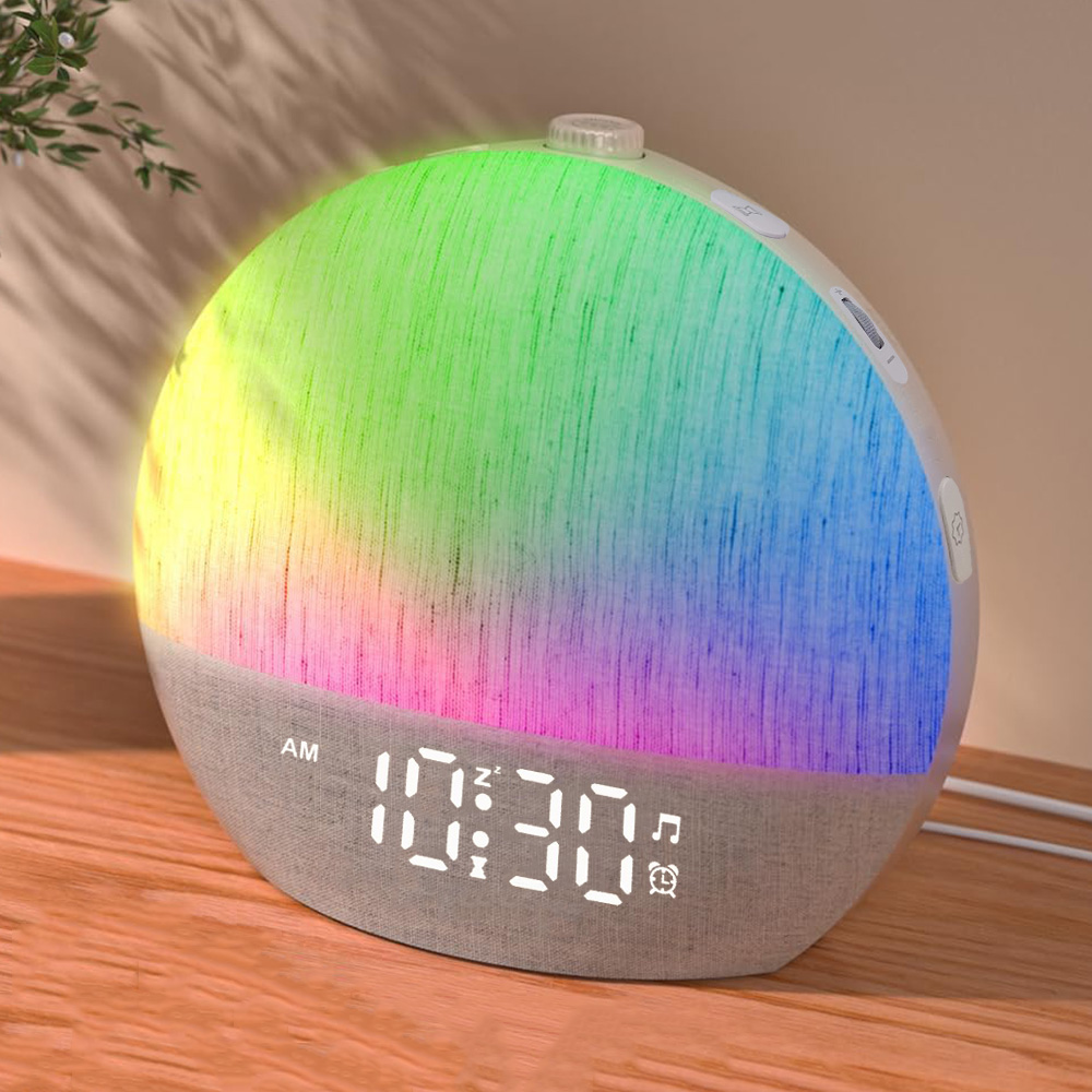 White Noise Machine Sleep - Wake Up Light Sunrise Alarm Clock