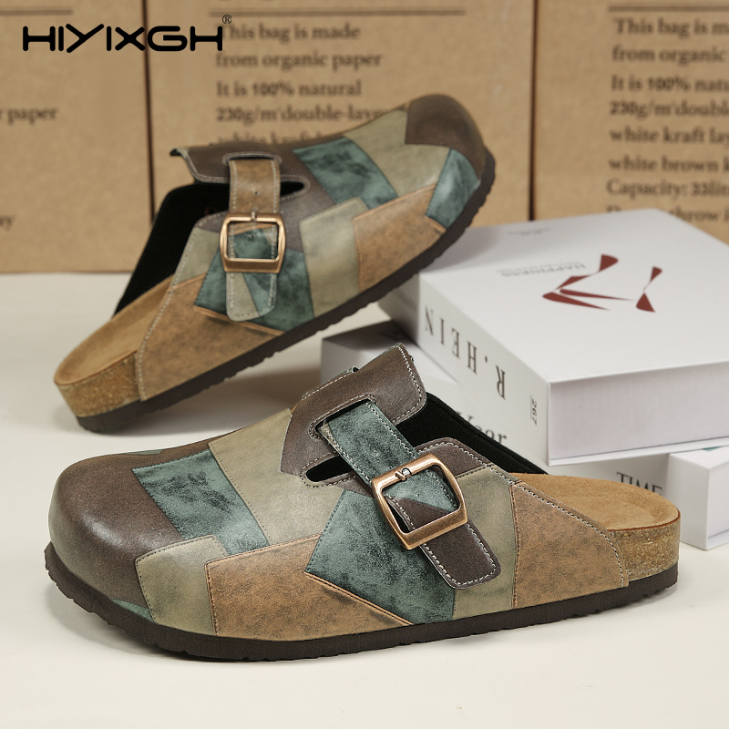 Comfort Cork Leather Slippers  – Health & Wellness Juice & Smoothie Bar recenzja i cena