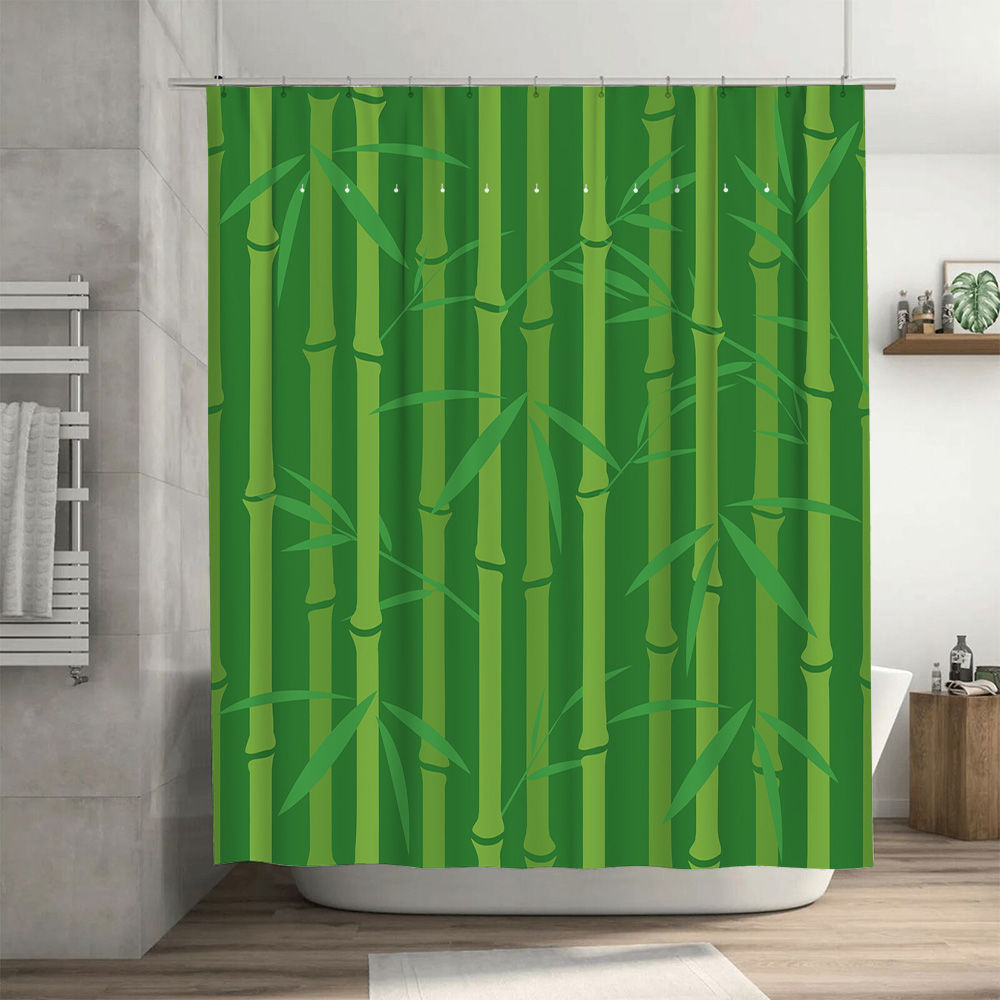 Green Bamboo Shower Curtain wi – Bamboo Bath Mat recenzja i cena