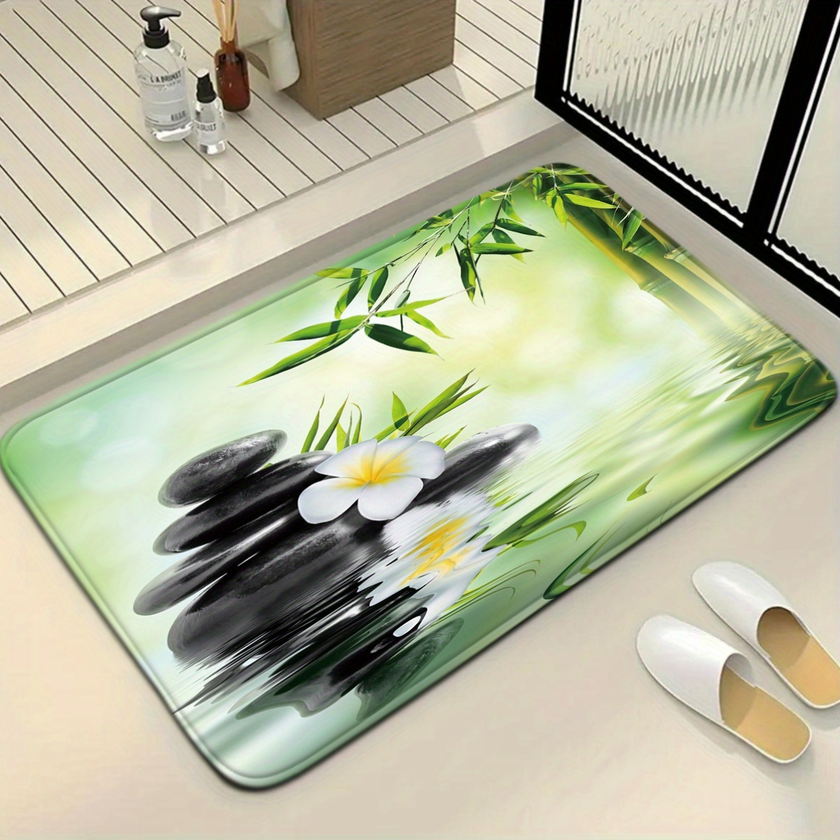 3-Piece Chinese Bamboo Water F – Bamboo Bath Mat recenzja i cena