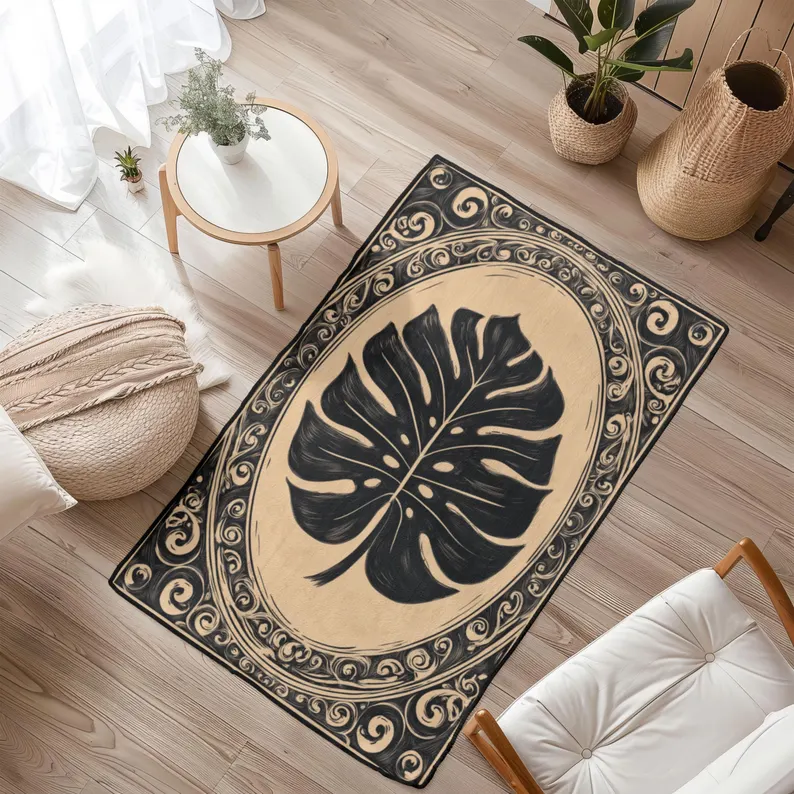 Plant Flower Carpet Rose Peony – Bamboo Bath Mat recenzja i cena
