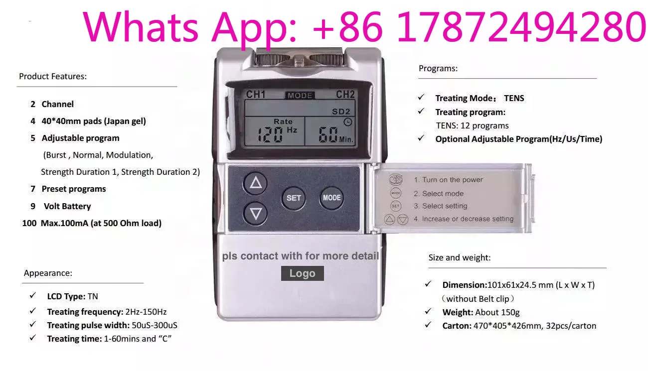 7000 4 channel 15 modes pain r – Tens Pain Relief Unit recenzja i cena