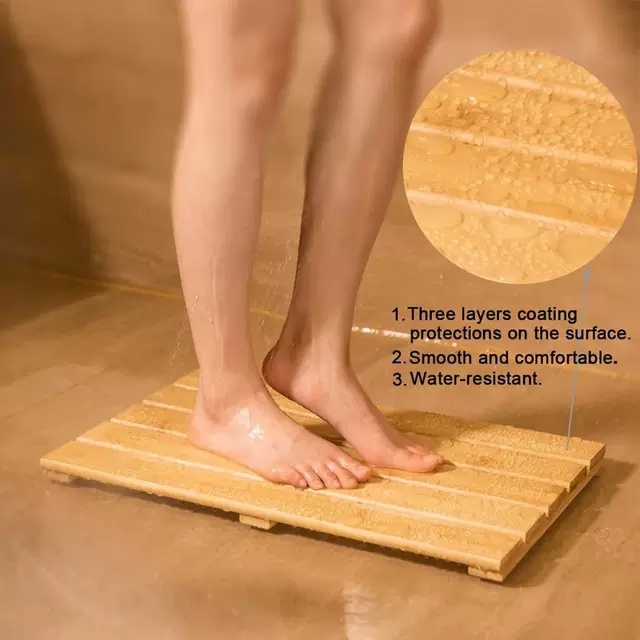 Bamboo Wood Bathroom Mat Showe – Bamboo Bath Mat recenzja i cena