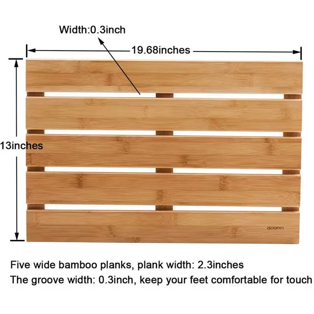 Bamboo Wood Bathroom Mat Showe – Bamboo Bath Mat recenzja i cena