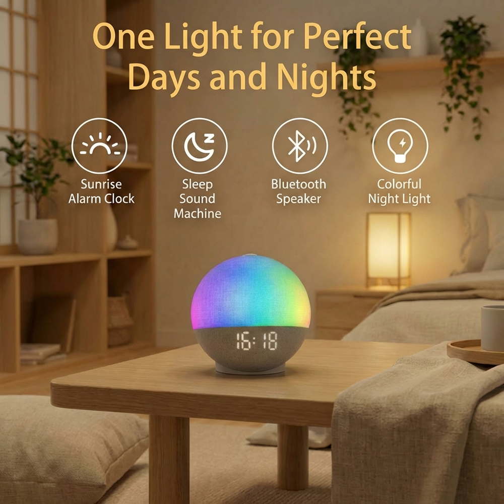 Wake Up Light Sunrise Alarm Cl – White Noise Machine Sleep recenzja i cena