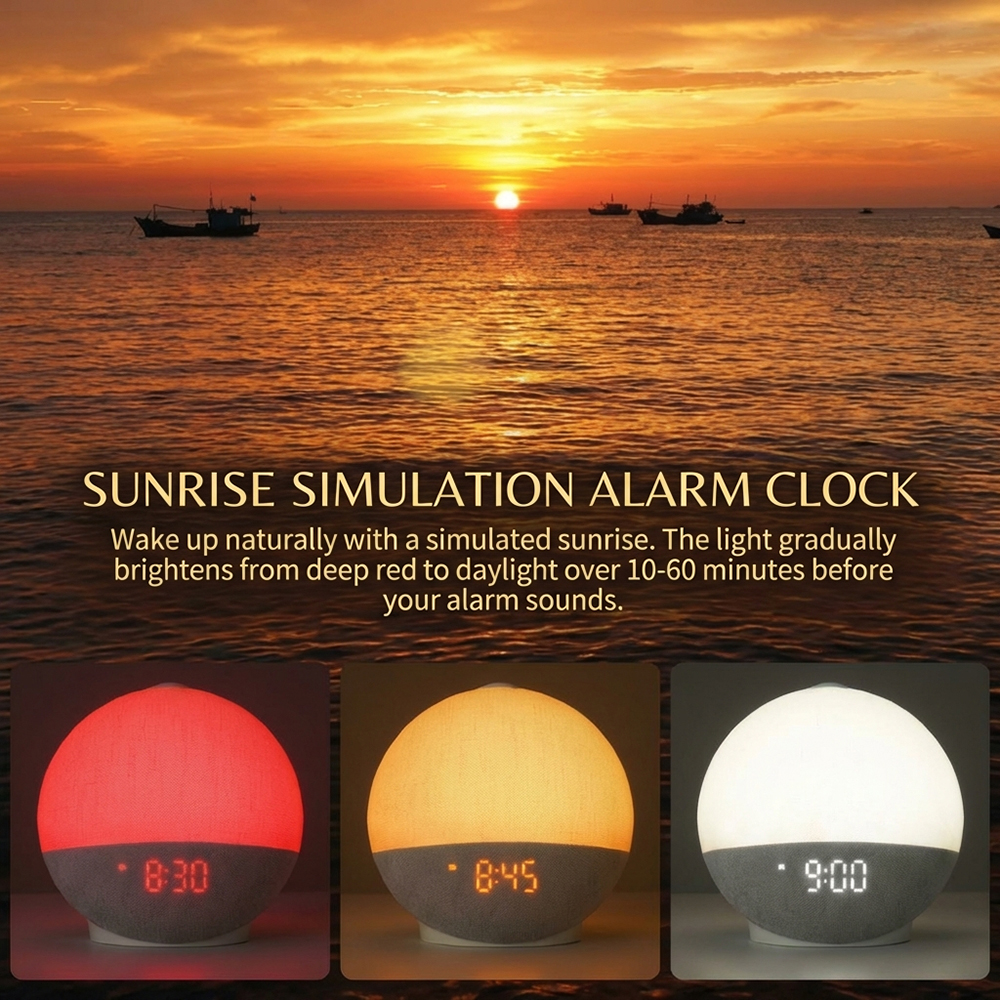 Wake Up Light Sunrise Alarm Cl – White Noise Machine Sleep recenzja i cena