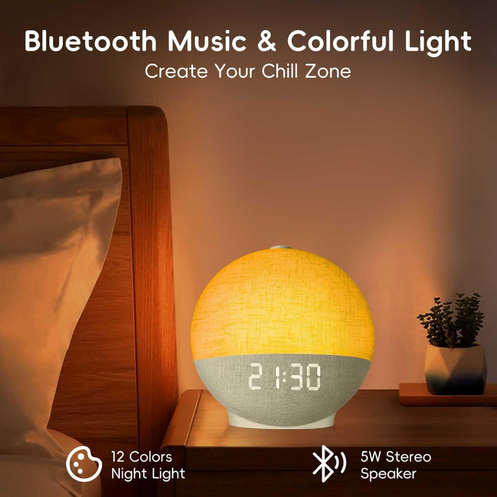 Wake Up Light Sunrise Alarm Cl – White Noise Machine Sleep recenzja i cena