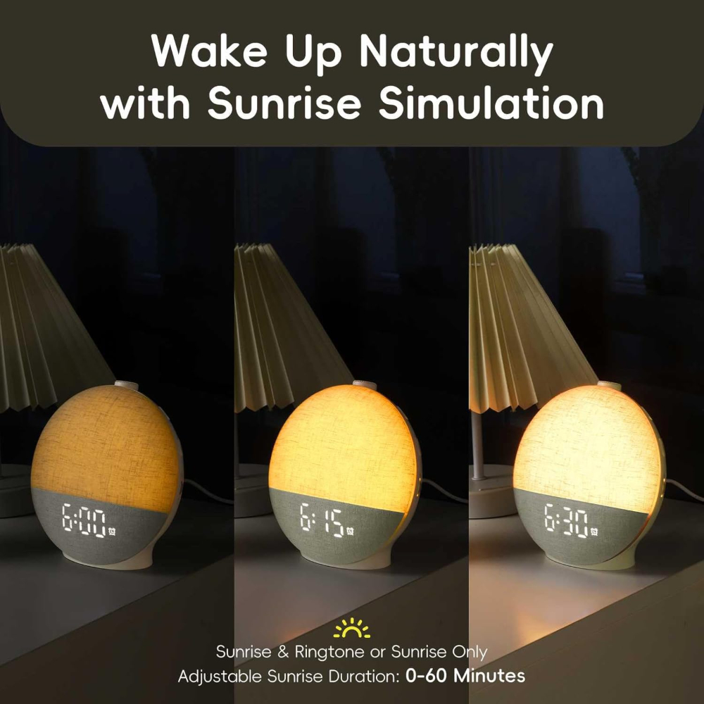 Wake Up Light Sunrise Alarm Cl – White Noise Machine Sleep recenzja i cena